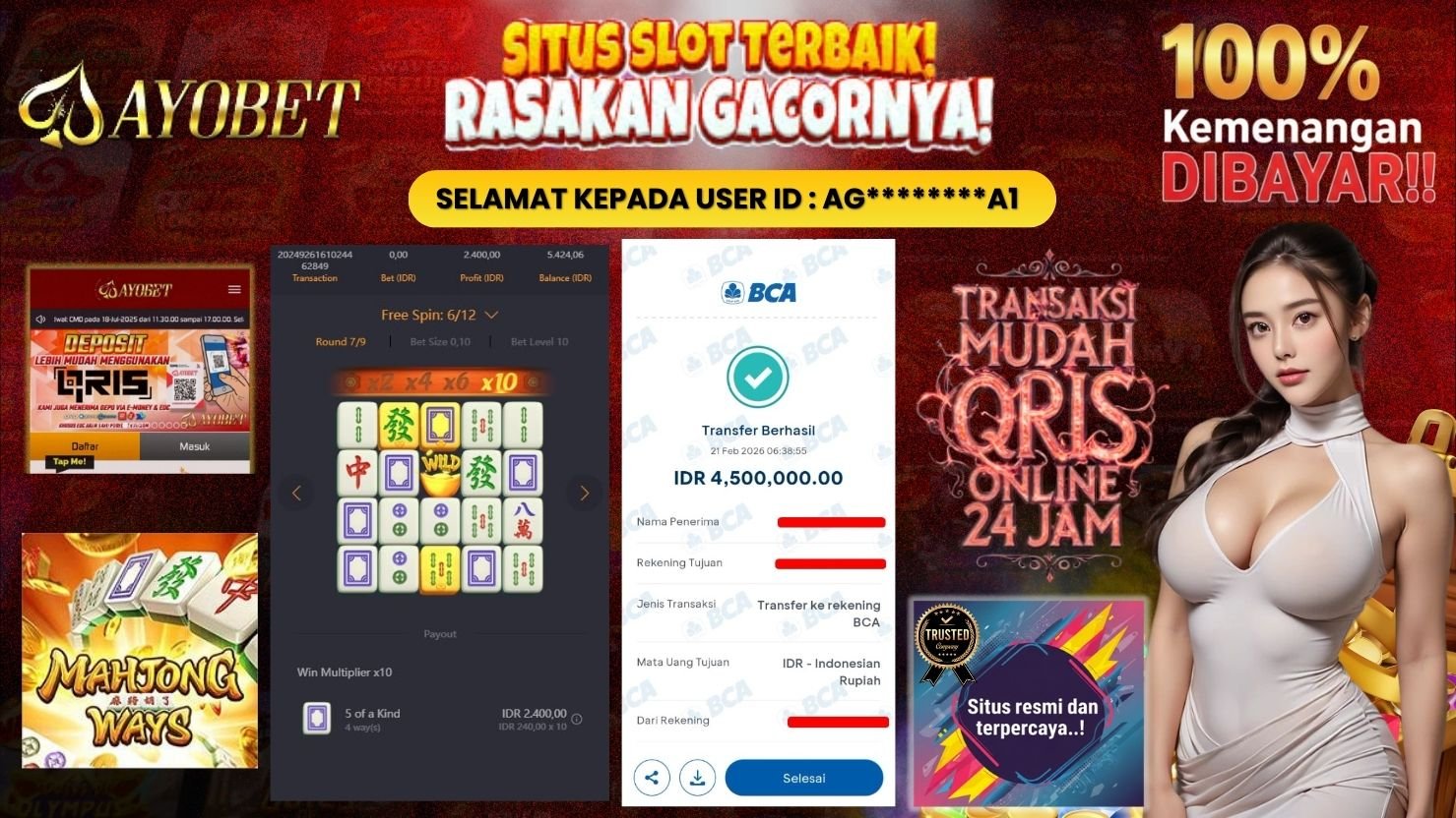 AYOBET JACKPOT SLOT MAHJONG WAYS